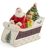 Amazon.com: Spode Christmas Tree Santa Cookie Jar - 12